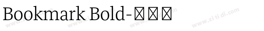 Bookmark Bold字体转换
